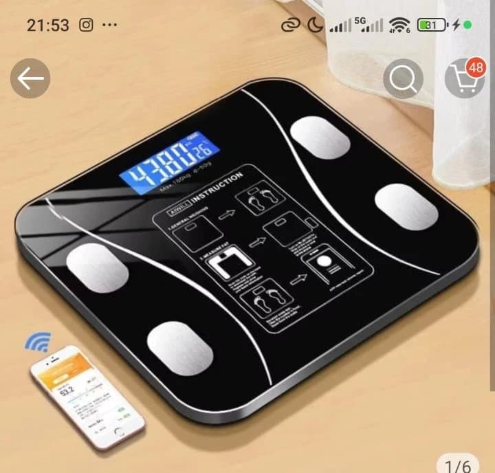 Balança Digital Medidora Corporal Bioimpedância até 180kg