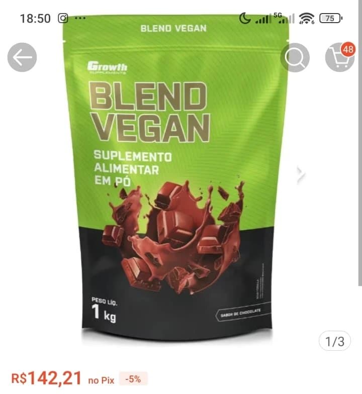 Blend Vegan (Proteína Vegana) 1kg Growth Supplements Original