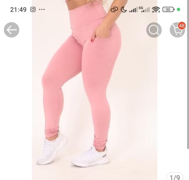 Calça com Bolso Leg Fitness