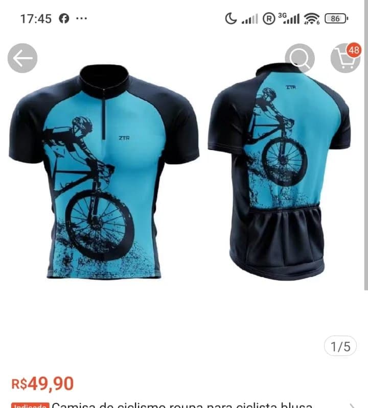 Camisa de Ciclismo Roupa Para Ciclista Blusa Masculina Com Bolso Camiseta