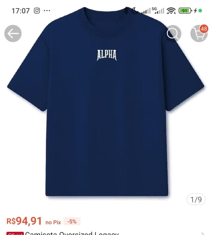 Camiseta Oversized Legacy
