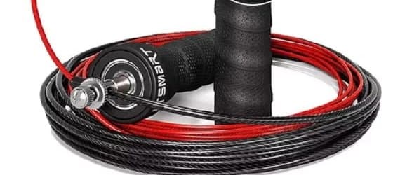 Corda de Pular Speed Rope com Rolamento Cabo em Aço Revestido Com Pesos Extras Crossfit Fitness