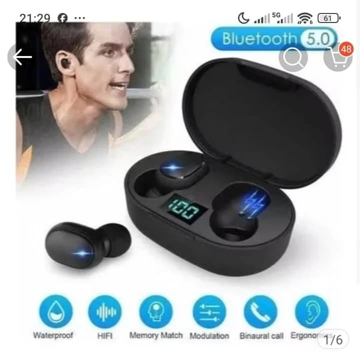 A6S TWS Fone De Ouvido Sem Fio Bluetooth 5.0 Estéreo Macaron Mini Fones Para Android iOS