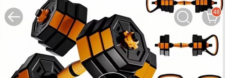 Halteres Musculação Kit 6 Em 1 Regulável 30kg Joyfox Barra Extensora Anilhas E Kettlebell