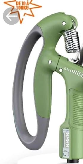Hand Grip Musculação Mãos Contador Ajustável Antebraço 100kg