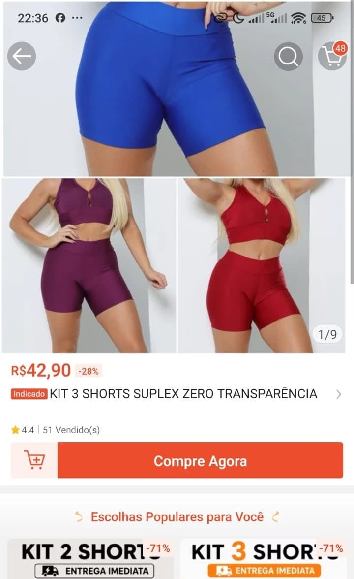 Kit 3 Shorts Suplex Zero Transparência