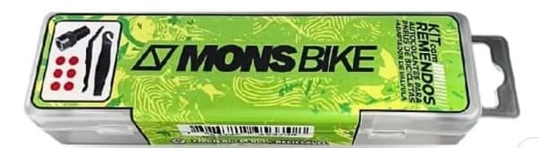 Kit Reparo Bike Com Remendos Sem Cola 2 Espátulas e Lixa
