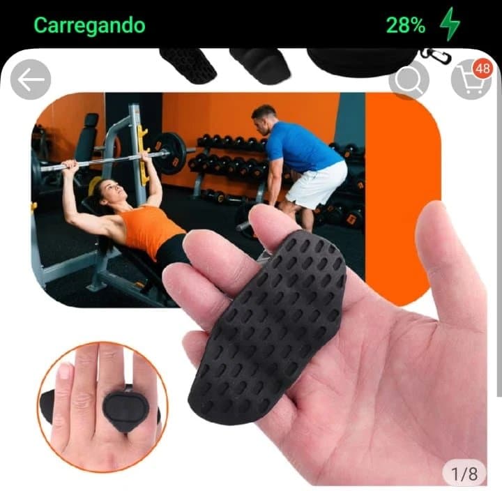 Luva de Academia Para Levantamento de Peso Grip Mãos Protetor de Pegada Treino Cross Fit
