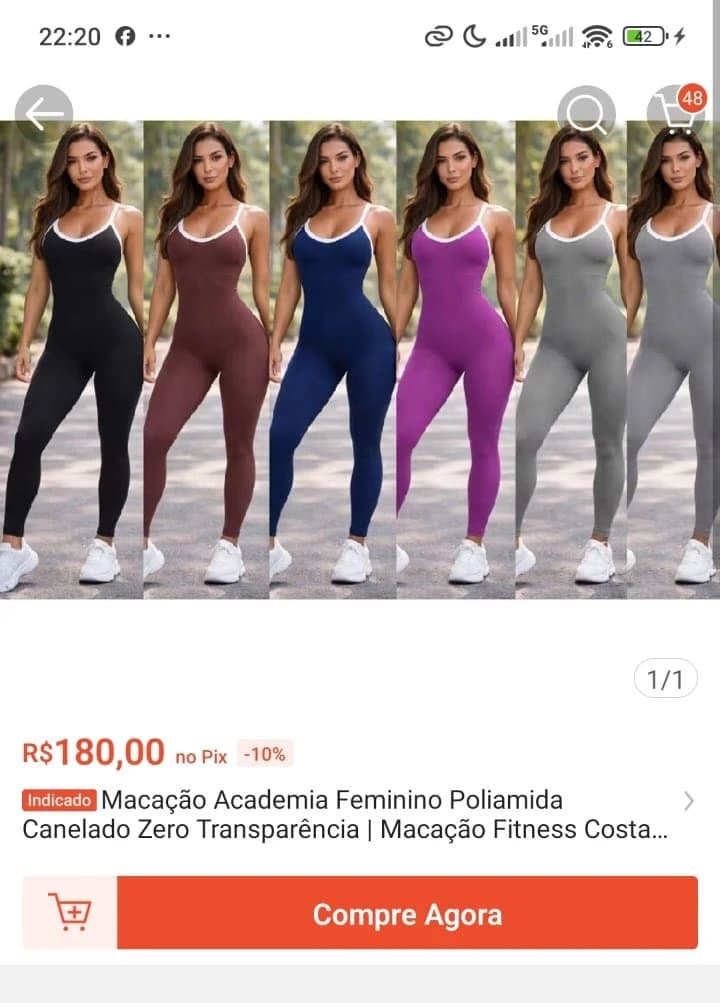 Macacão Academia Feminino Poliamida Canelado Zero Transparência - Macacão Fitness Costas