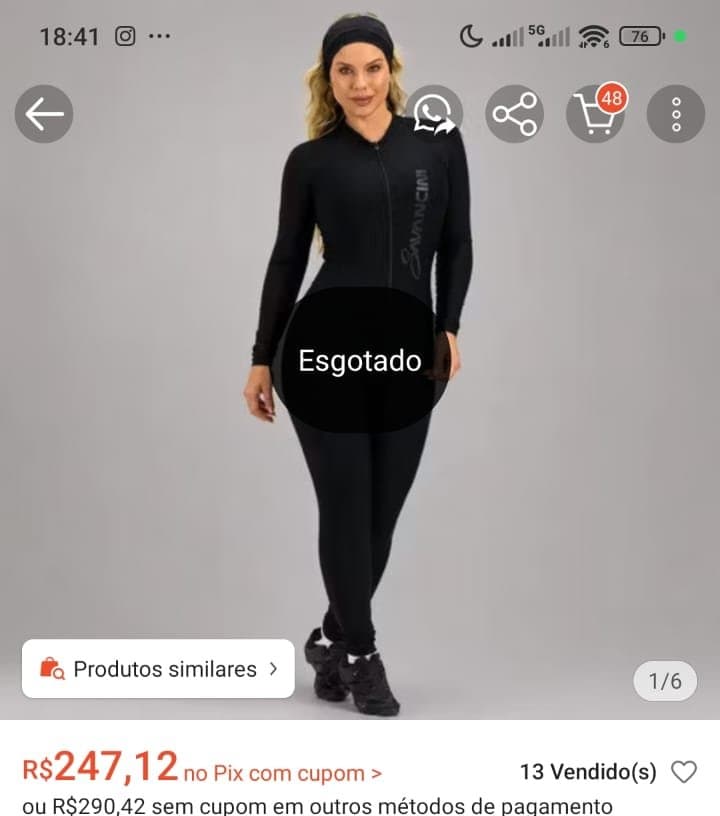 Macaquinho Ciclismo Feminino Manga Longa Savancini Impulse Black Forro Gel Acolchoado