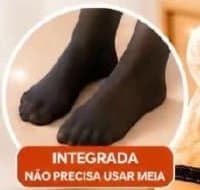 Meia-Calça Térmica Feminina Peluciada 238g Translúcida Forrada Quente Alta Elasticidade