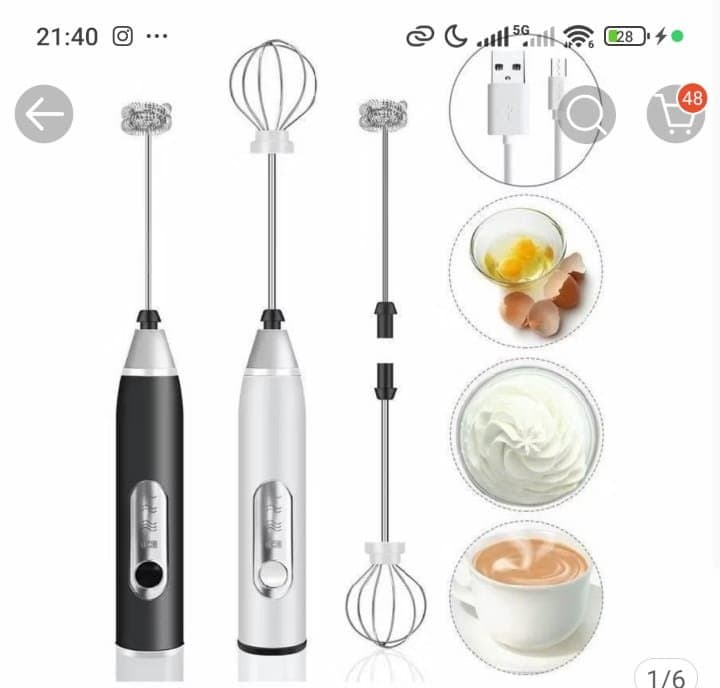 Mini Misturador Batedor Mixer Elétrico Para Claras de Ovos Leite Café Utensílios de Cozinha