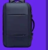 Mochila Expansível Grande Capacidade 27-45L Carregamento USB Notebook À Prova D'água Viagem
