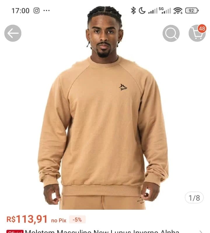 Moletom Masculino New Lupus Inverno Alpha