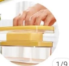 Porta Manteiga com Corte Armazenamento Fatiador Vedação Utensílios Para Cozinha