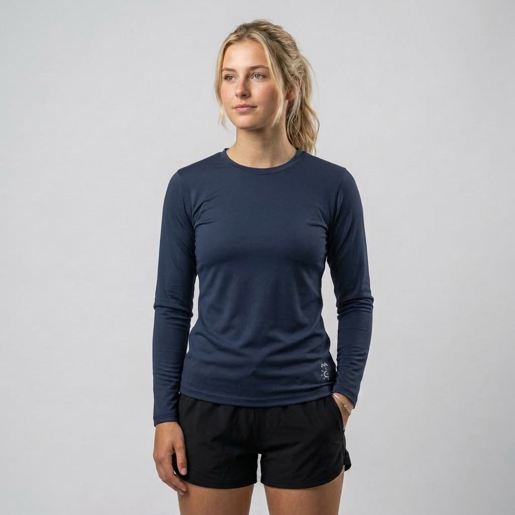 Camiseta Térmica Feminina Proteção UV Blusa Segunda Pele Fitness Dry Fit Academia Treino Corrida